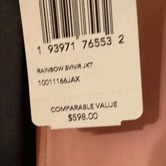 ⚡️H🌈P⚡️COACHSouvenir Rainbow Jacket Pearl Pink Medium - Picture 6 of 10